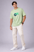 Snubby Oversized Tee - Cotton Lycra | Relaxed Stretch Fit