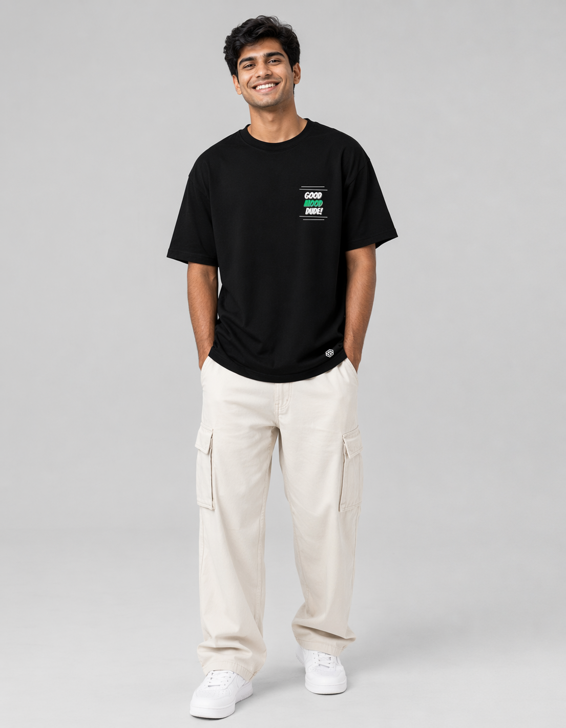 Snubby Oversized Graphic Tee - Cotton Lycra | Stretch Street Fit