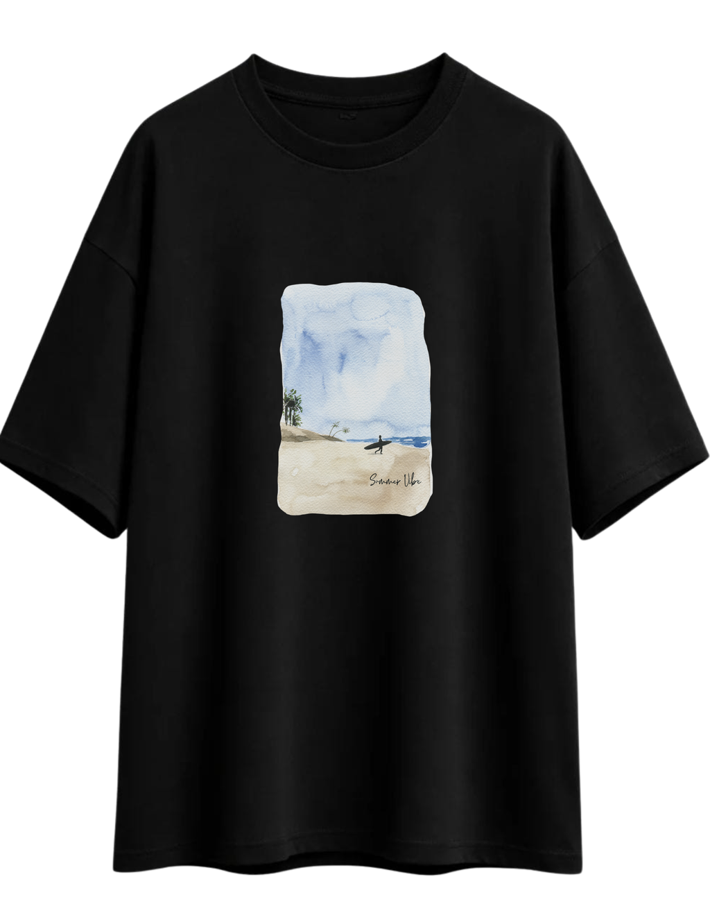 Snubby Oversized Tee - Cotton Lycra | Relaxed Stretch Fit