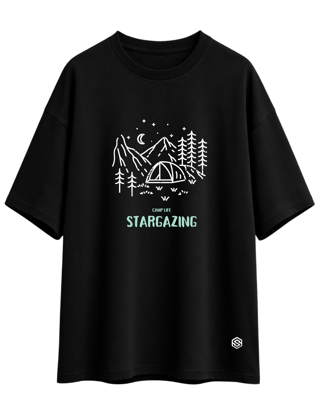 Snubby Oversized Tee - Cotton Lycra | Relaxed Stretch Fit